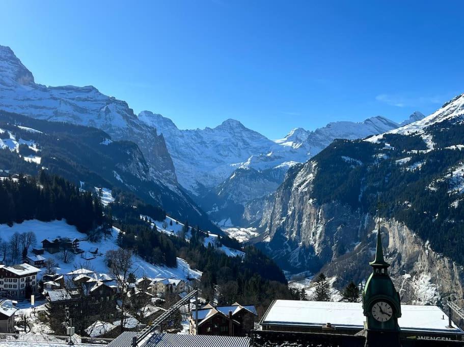 Wengen Apartment - Amazing Views, Centrally Located By Train Station 外观 照片